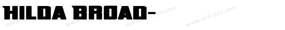 Hilda Broad字体转换